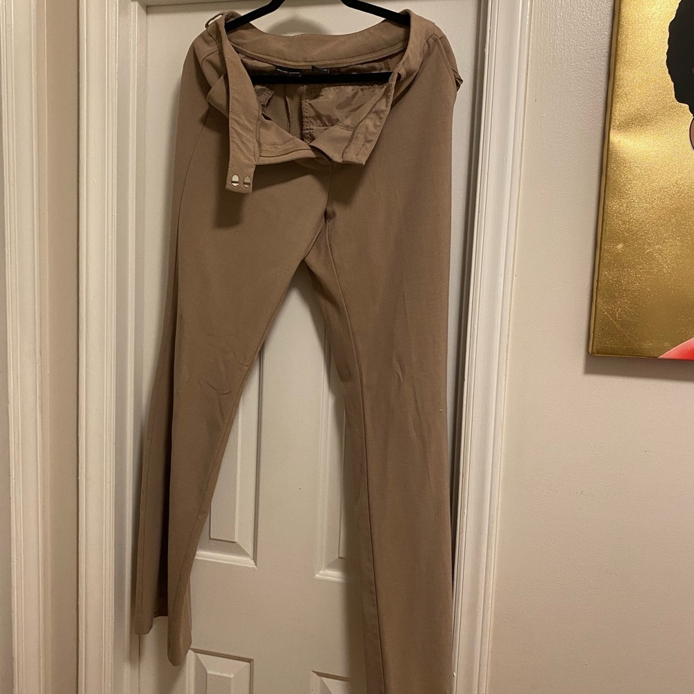 Tan, tall, stretch women dress pants